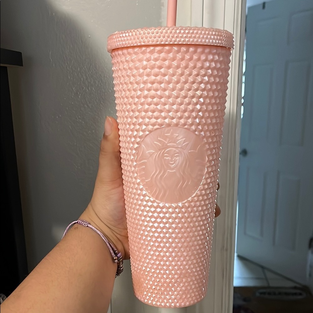 Starbucks Blush Pink Textured Tumbler